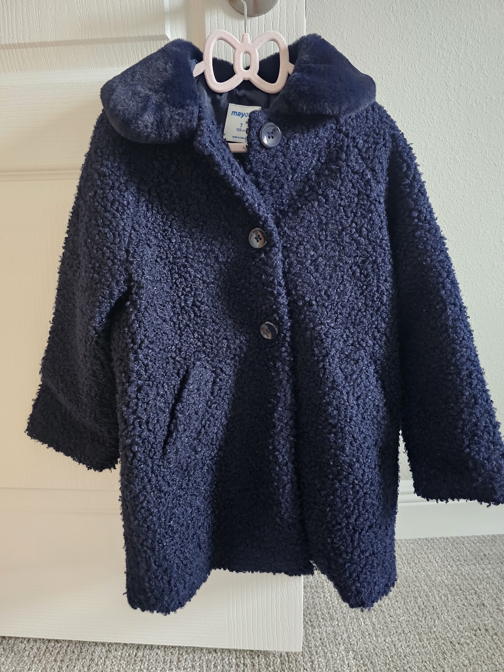 Mayoral Navy Blue Girls' Pea Coat